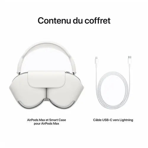 Casque  AirPods Max à réduction de bruit active Argent