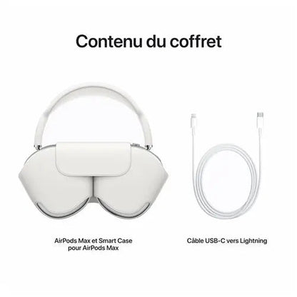 Casque  AirPods Max à réduction de bruit active Argent